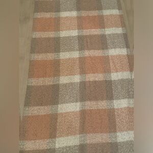 New Garage Plaid Scarf - Beige, Pink, White, Grey, Fashionable, Versatile, Chic